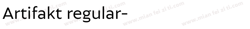 Artifakt regular字体转换